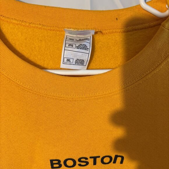 Vintages 2000s NHL Boston Bruins Sweatshirt Fruit Of The Loom Heavy Tag Mens 2XL - Picture 3 of 7